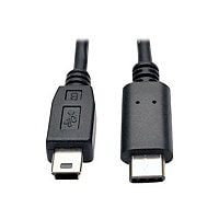 Tripp Lite USB 2.0 Hi-Speed Cable 5-Pin Mini-B to USB Type-C USB-C M/M 6ft