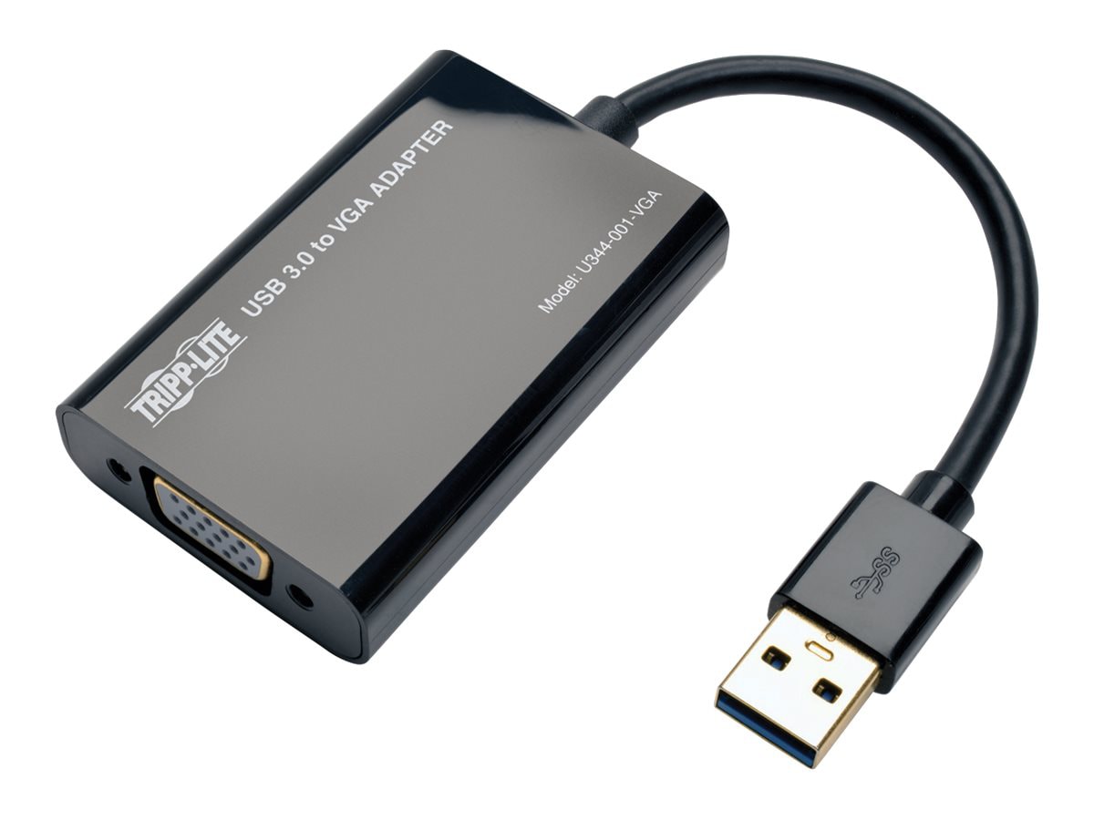 Tripp Lite USB 3.0 to VGA Adapter SuperSpeed 512MB SDRAM 2048 x 1152 1080p - external video adapter - DisplayLink
