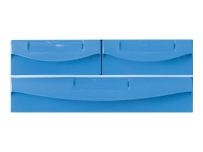 Capsa Healthcare - Standard Bins Accessory - Locking Blue Bin Kit 1 Wide 2 Med (FG9M3812)