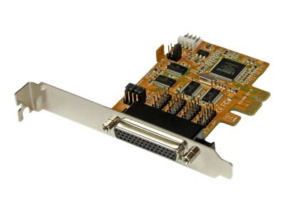 StarTech.com 4 Port PCI Express (PCIe) RS232 Serial Card w/ Power and ESD - serial adapter