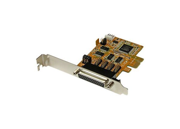 StarTech.com 4 Port PCI Express (PCIe) RS232 Serial Card w/ Power and ESD - serial adapter