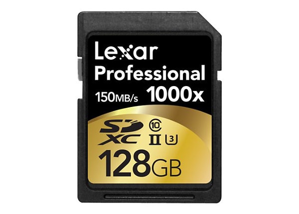 Lexar Professional - flash memory card - 128 GB - SDXC UHS-II