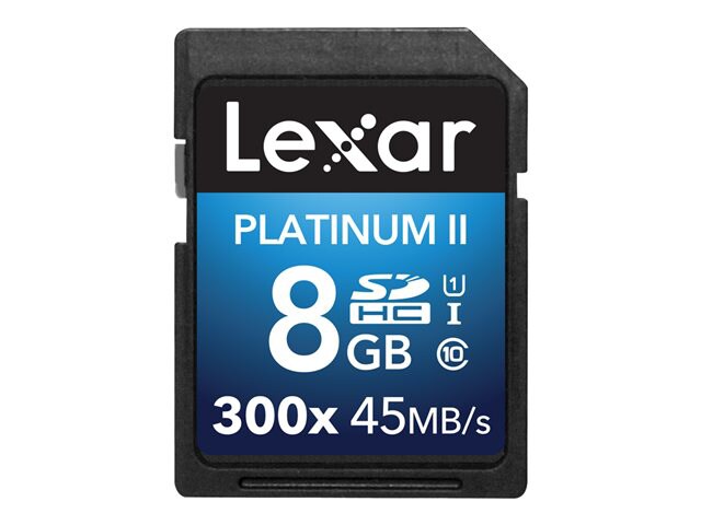 Lexar Platinum II - flash memory card - 8 GB - SDHC UHS-I