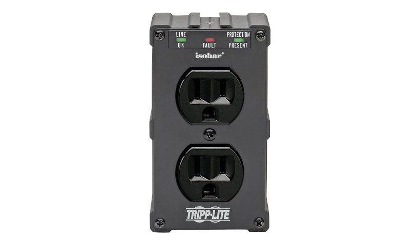 Tripp Lite Isobar Surge Protector Wall Mount Direct Plug In 2 Out 1410 Joules - surge protector - 1.8 kW