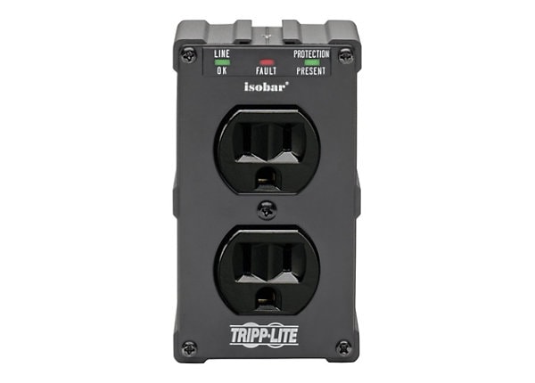 Tripp Lite Isobar Surge Protector Wall Mount Direct Plug In 2 Out 