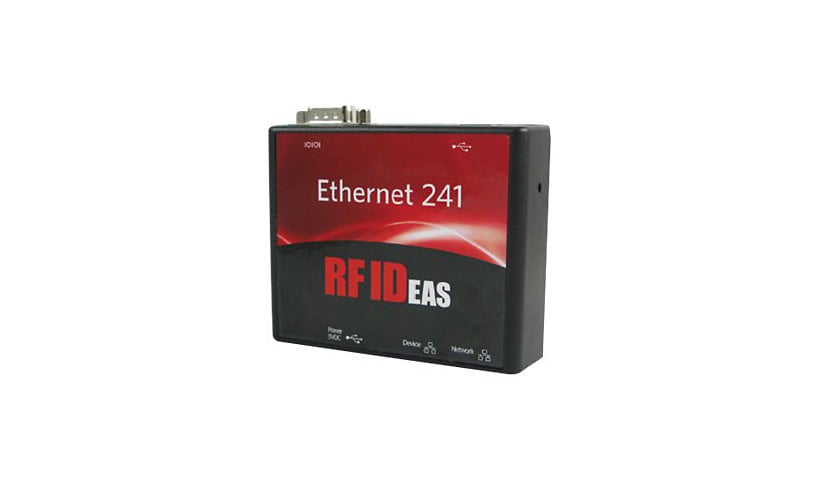 rf IDEAS WAVE ID Plus Keystroke Black Reader with Ethernet 241 - network adapter - USB / RS-232 - 10/100 Ethernet x 2