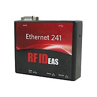 rf IDEAS WAVE ID Plus Keystroke Black Reader with Ethernet 241 - network adapter - USB / RS-232 - 10/100 Ethernet x 2