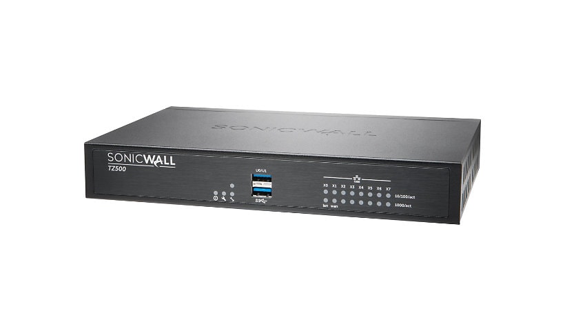 SonicWall TZ500 - security appliance - with 3 years SonicWALL Comprehensive