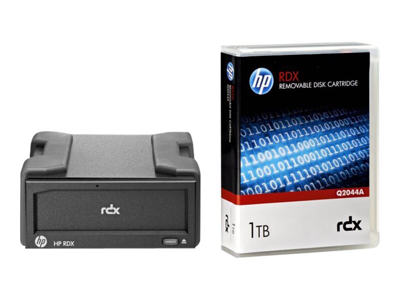 HPE RDX Removable Disk Backup System - RDX drive - SuperSpeed USB 3.0 - ext