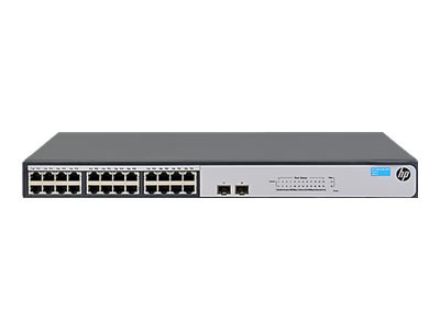 HPE 1420-24G-2SFP Switch - switch - 24 ports - unmanaged - rack-mountable