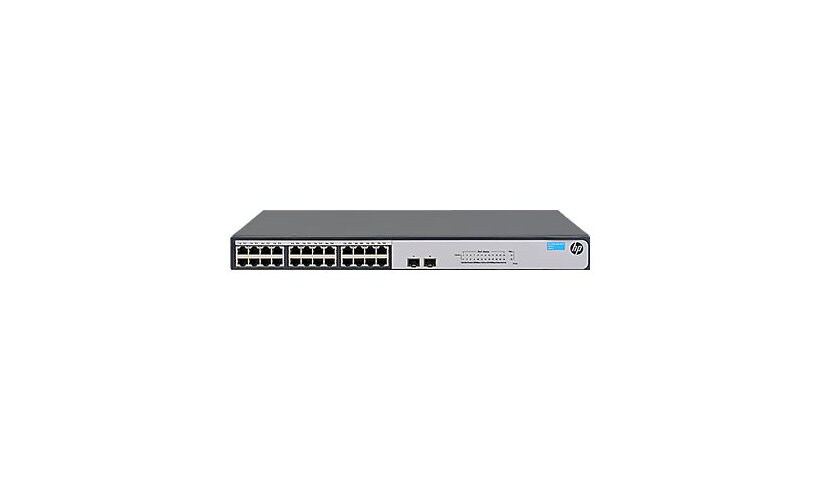 HPE 1420-24G-2SFP Switch - switch - 24 ports - unmanaged - rack-mountable