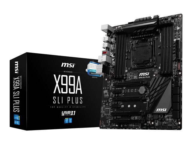 MSI X99A SLI PLUS - motherboard - ATX - LGA2011-v3 Socket - X99