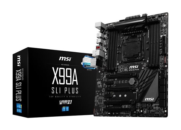 MSI X99A SLI PLUS - motherboard - ATX - LGA2011-v3 Socket - X99
