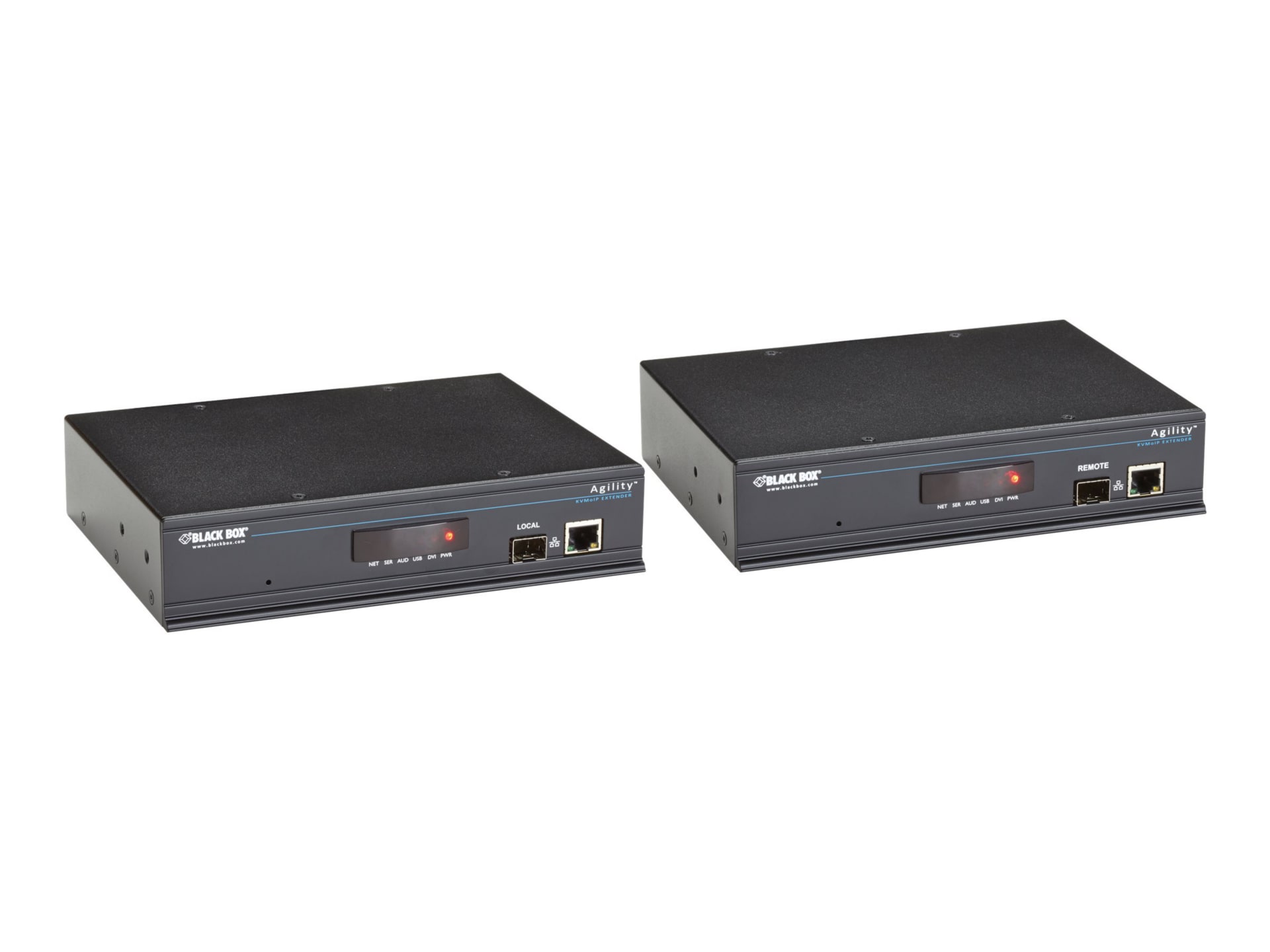Black Box ServSwitch Agility IP-Based KVM Extender Single-Head - Kit - video/audio/USB extender - 10Mb LAN, 100Mb LAN,