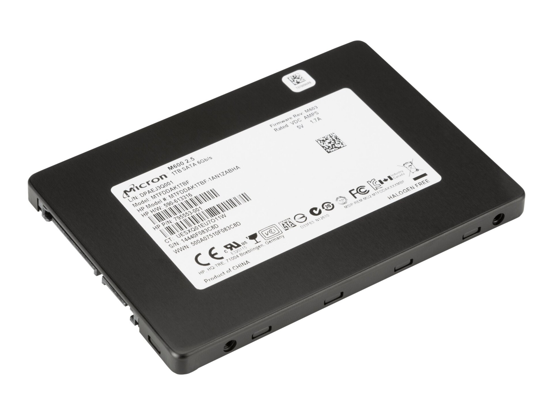 HP 1 TB Solid State Drive - Internal - SATA - F3C96AT - Solid