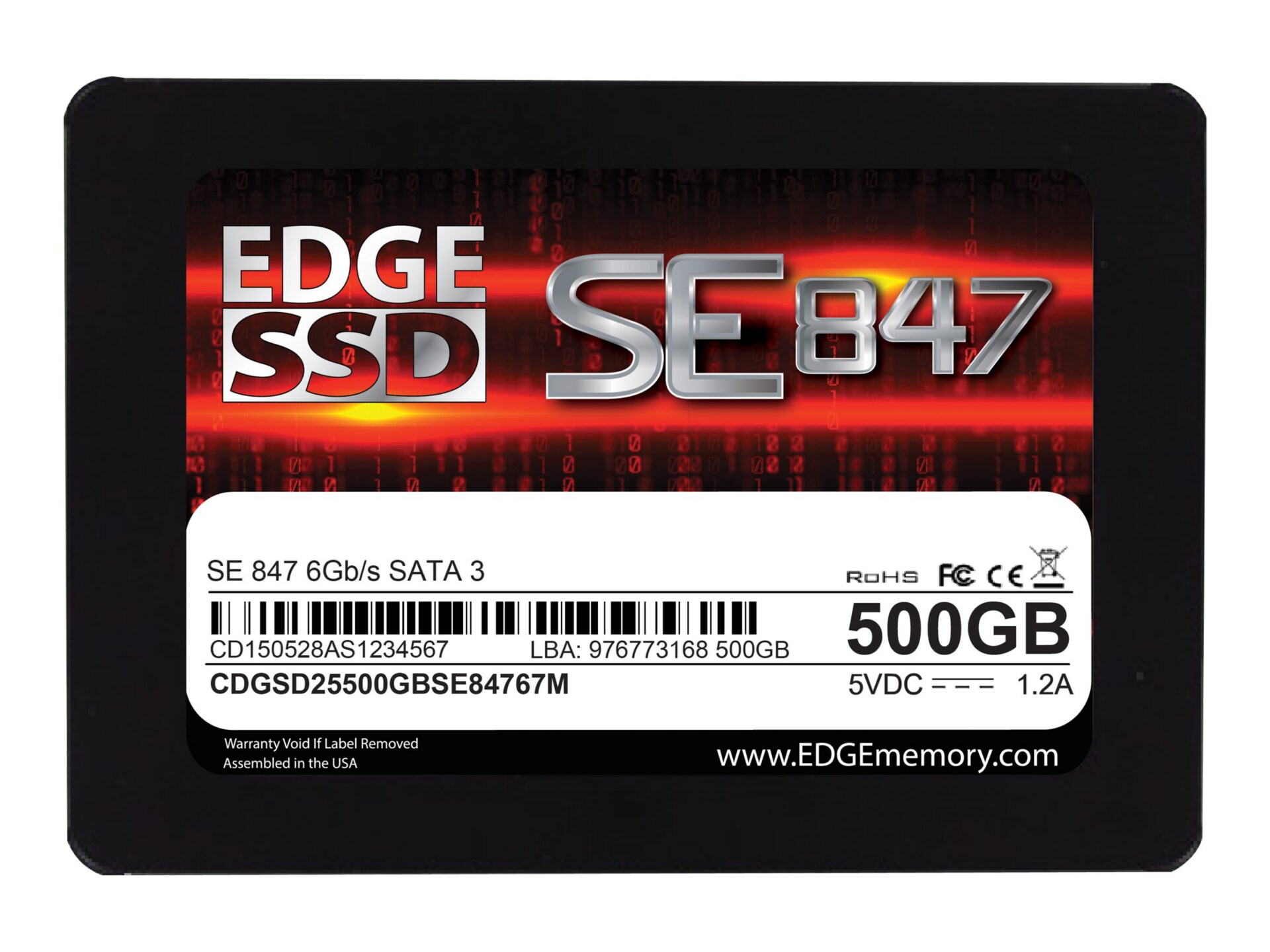 Edge Memory SE847 500 GB Internal SSD