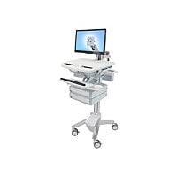 Ergotron StyleView cart - open architecture - for LCD display / keyboard /