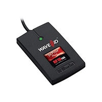 rf IDEAS WAVE ID Plus Keystroke RA FactoryTalk V2 Black Surface Mount Reader - RF proximity reader - USB