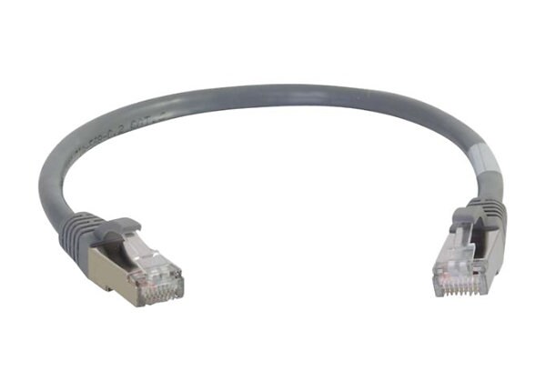 C2G Cat6a Snagless Shielded (STP) Network Patch Cable - patch cable - 1.83 m - gray