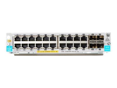 HPE - expansion module - Gigabit Ethernet (PoE+) x 20 + Gigabit Ethernet /