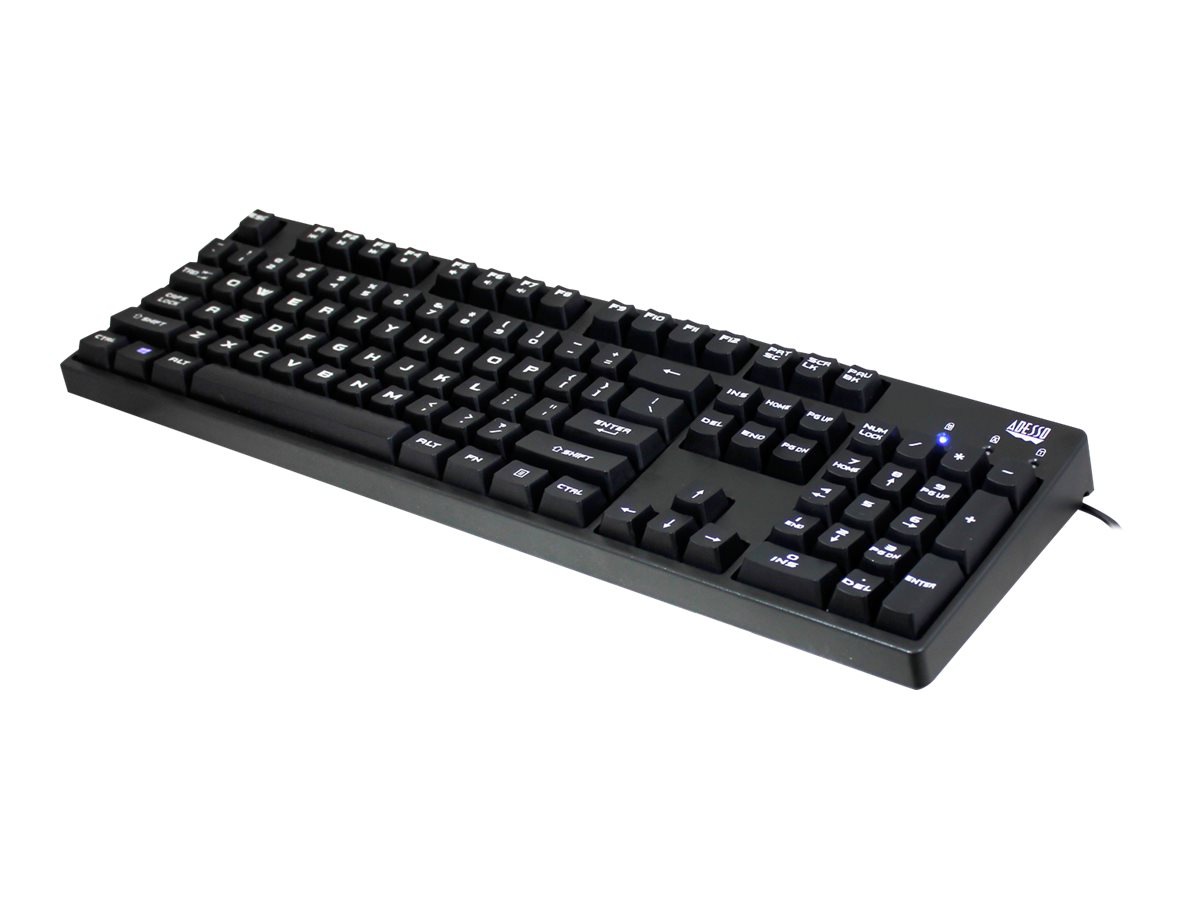 Adesso EasyTouch 635 - keyboard - US - black