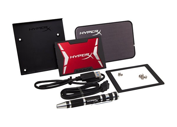 HyperX Savage Upgrade Bundle Kit - solid state drive - 480 GB - SATA 6Gb/s