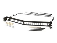 Ortronics patch panel with cable management - 1U - 19"
