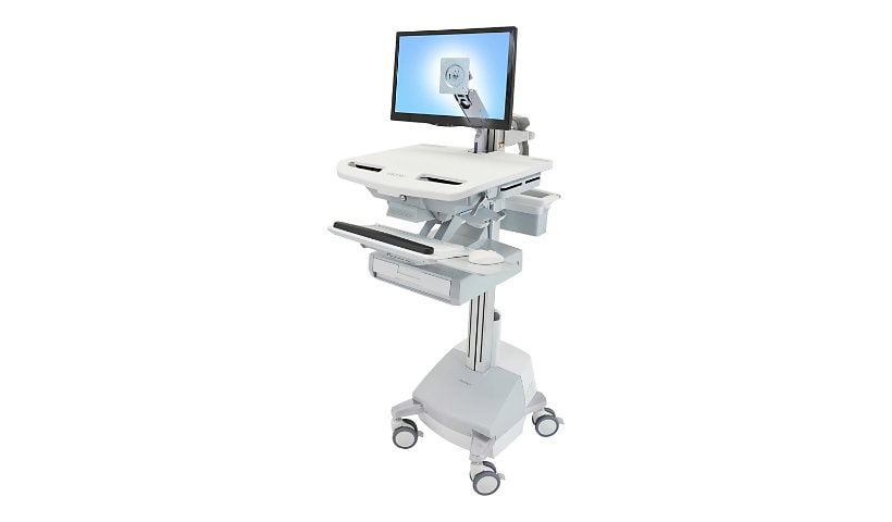 Ergotron StyleView cart - open architecture - for LCD display / keyboard / mouse / CPU / notebook / barcode scanner -