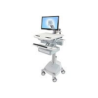 Ergotron StyleView cart - open architecture - for LCD display / keyboard / mouse / CPU / notebook / barcode scanner -