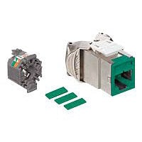 Leviton Atlas-X1 Cat 6A Component-Rated Shielded QuickPort Connector - modu