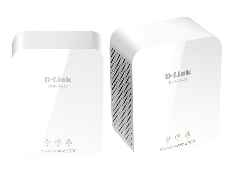 D-Link PowerLine AV2 2000 HD Gigabit Starter Kit DHP-701AV - powerline adap