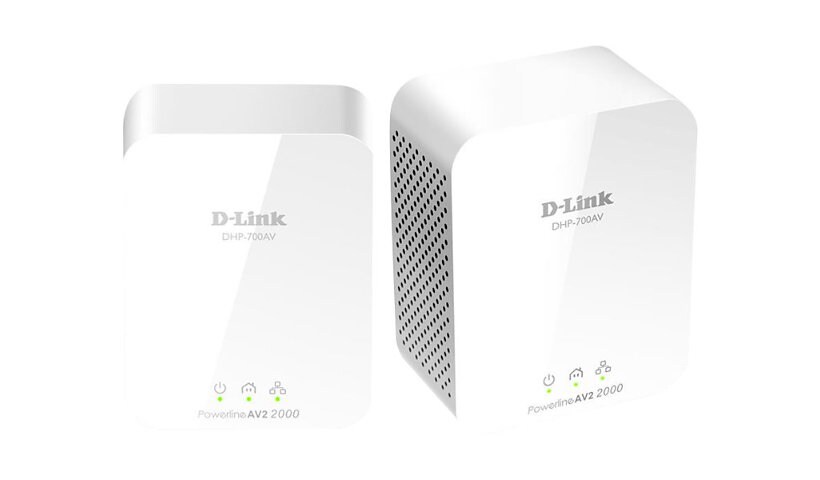 D-Link PowerLine AV2 2000 HD Gigabit Starter Kit DHP-701AV - powerline adap