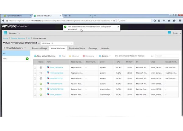 VMware vCloud Air Disaster Recovery