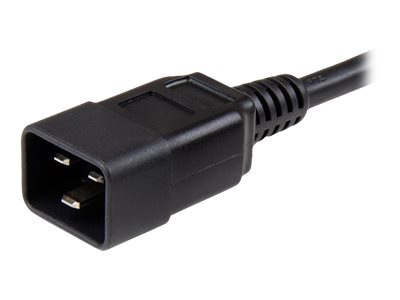 Thumbnail 2 of 8 for StarTech.com 6ft (1.8m) Heavy Duty Extension Cord, IEC C13 to IEC C20 Black Extension Cord, 15A 125V, 14AWG, Heavy
