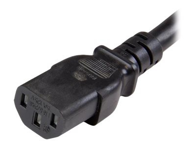 Thumbnail 3 of 8 for StarTech.com 6ft (1.8m) Heavy Duty Extension Cord, IEC C13 to IEC C20 Black Extension Cord, 15A 125V, 14AWG, Heavy