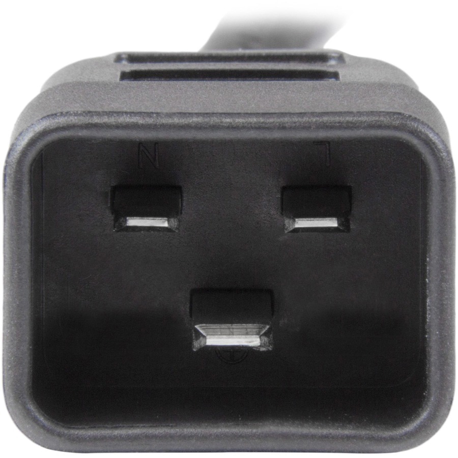 Thumbnail 6 of 8 for StarTech.com 6ft (1.8m) Heavy Duty Extension Cord, IEC C13 to IEC C20 Black Extension Cord, 15A 125V, 14AWG, Heavy