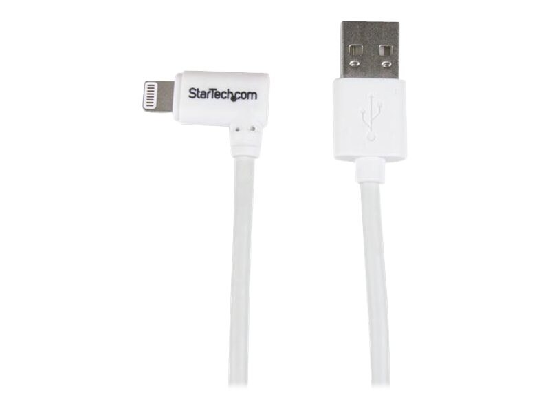 StarTech.com Angled Lightning to USB Cable - 2m (6ft) - White