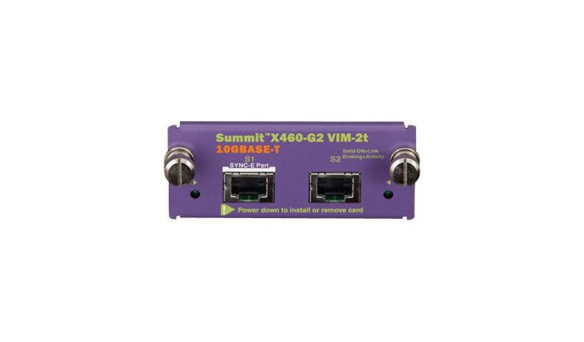 Extreme Networks Summit X460-G2 Series VIM-2t - expansion module
