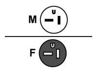 APC 6" Nema 5-20P to L5-20R Adapter Cable