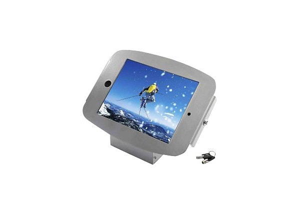 Compulocks Space 45° - iPad 9.7" Wall Mount / Counter Top Kiosk - Silver - wall mount