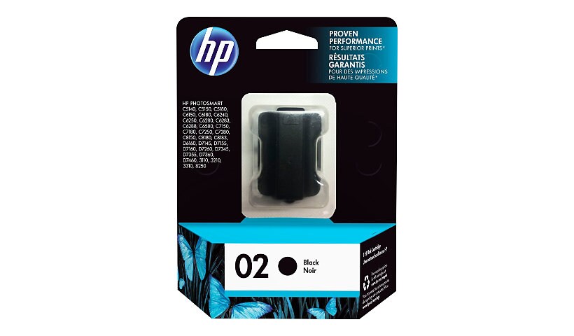 HP 02 - black - original - ink cartridge