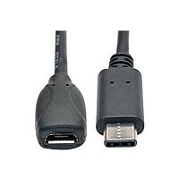 Tripp Lite USB 2.0 Hi-Speed Adapter Cable USB Type-C to USB Micro-B M/F 6"