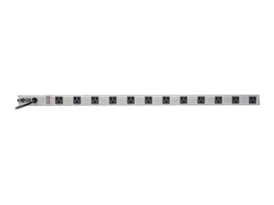 Tripp Lite Power Strip 12-Outlet Right Angle 5-15R 15ft Cord 36in Length