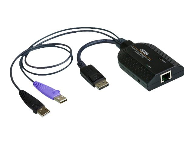 ATEN KA7169 DisplayPort USB Virtual Media KVM Adapter Cable with Smart Card
