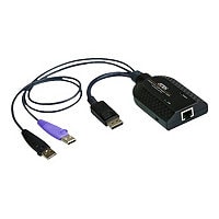 ATEN KA7169 DisplayPort USB Virtual Media KVM Adapter Cable with Smart Card Reader (CPU Module) - KVM / audio / USB