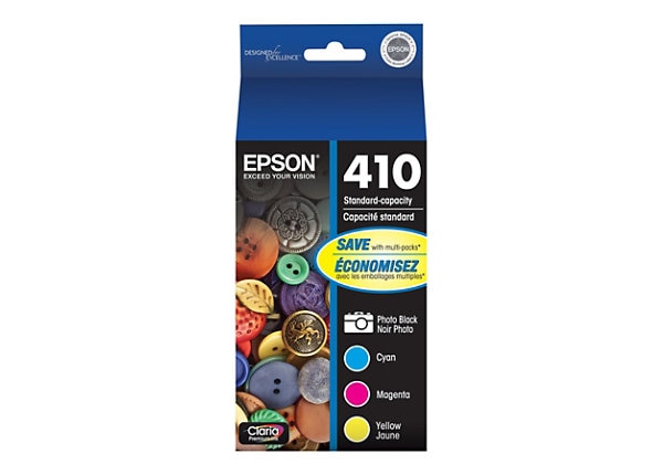 Epson T410 Multipack - 4-pack - black, yellow, cyan, magenta - original - ink cartridge