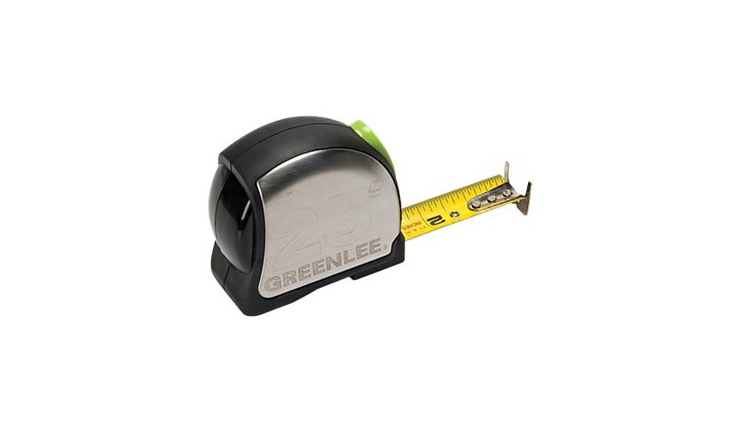 Greenlee Power Return - tape measure 25 ft - blade width: 1 in