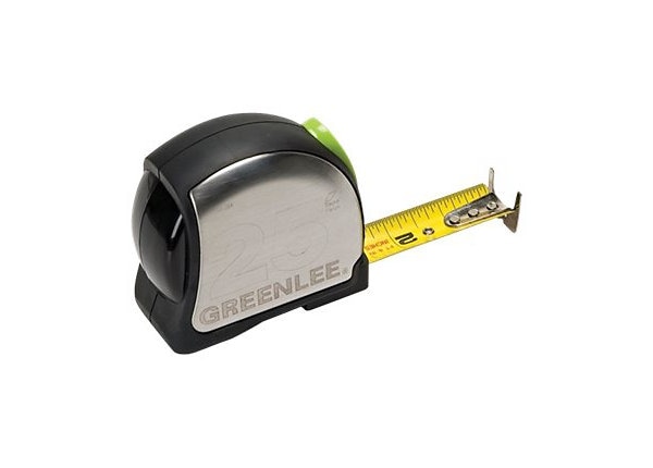Greenlee Power Return - tape measure 25 ft - blade width: 1 in - 0155-25A -  Tools 