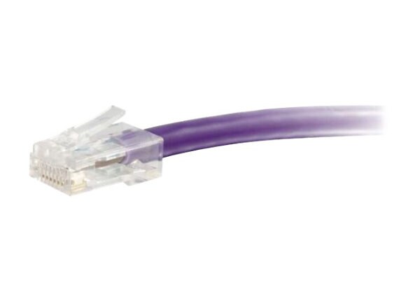 C2G Cat5e Non-Booted Unshielded (UTP) Network Patch Cable - patch cable - 2.13 m - purple