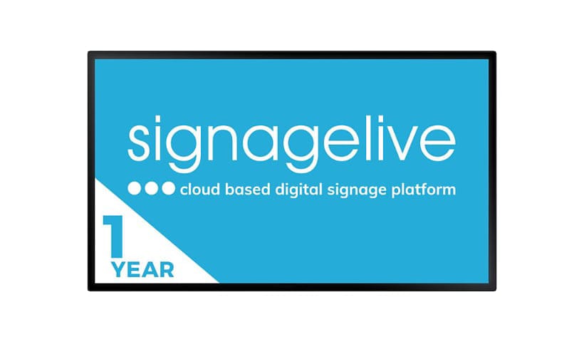 Signagelive Standard - subscription license (1 year) - 1 player
